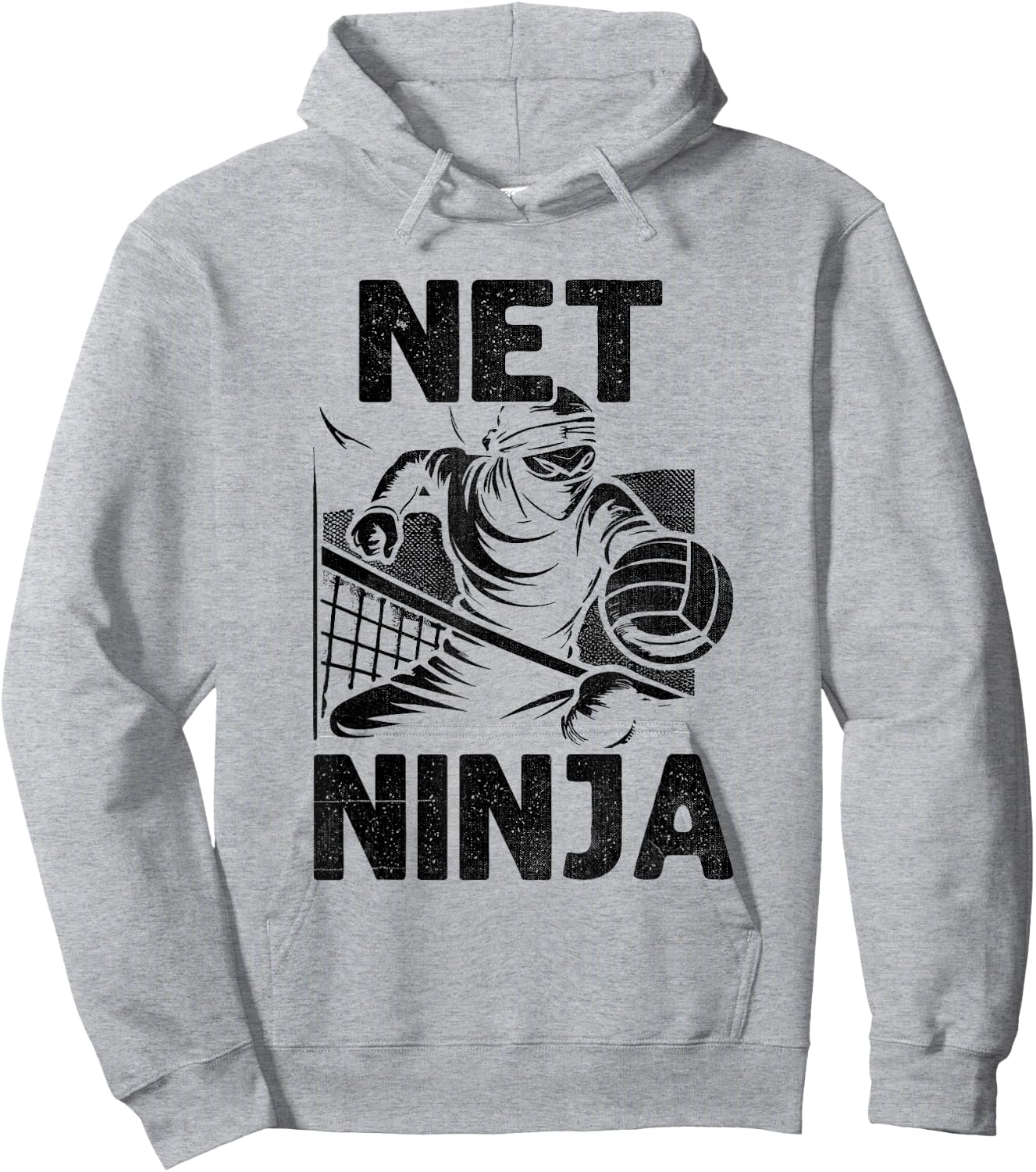 Net Ninja Volleyball Player Volleyballer Sports Hoodie - Hoodie | Ash