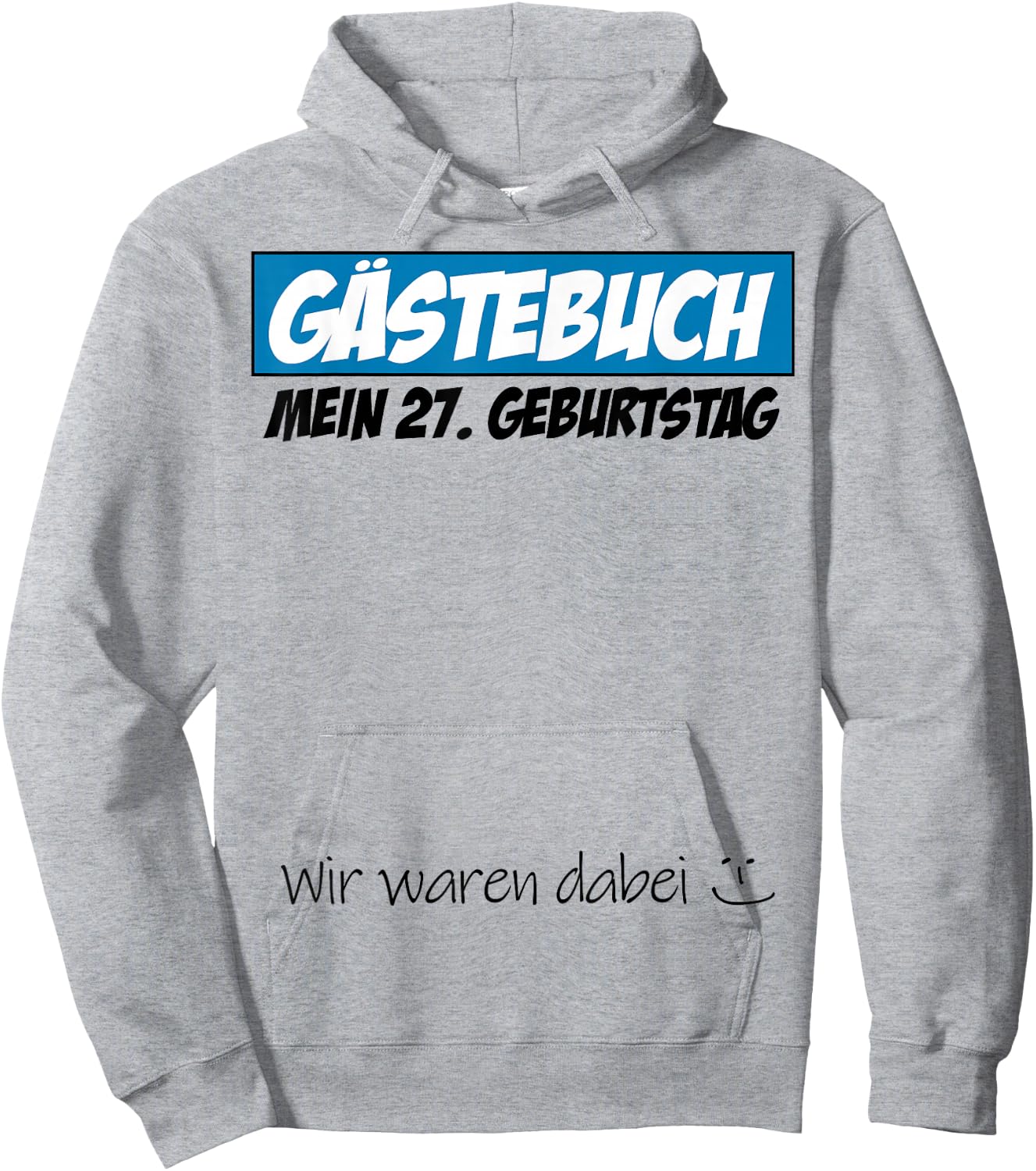 27. Geburtstag Mann Frau 27 Jahre 1998 Deko Lustig Geschenk Hoodie - Hoodie | Ash