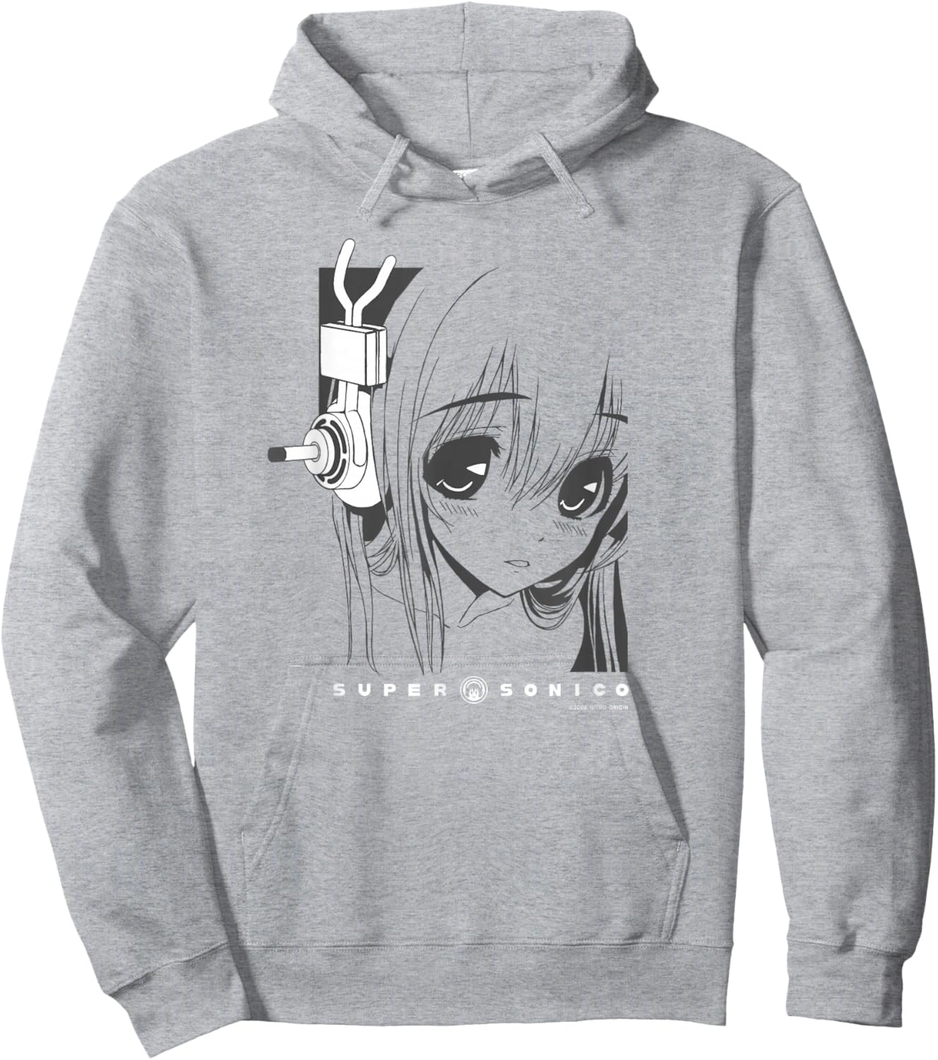 NITRO ORIGIN Erwachsene Anime-Fans Rosa Klein EU S Sommer Klassisch Cartoon Anime Rundhals Halbarm Polyester 100% Doppelt genähter Saum Mischgewebe aus Baumwolle und Polyester Hoodie - Hoodie | Ash