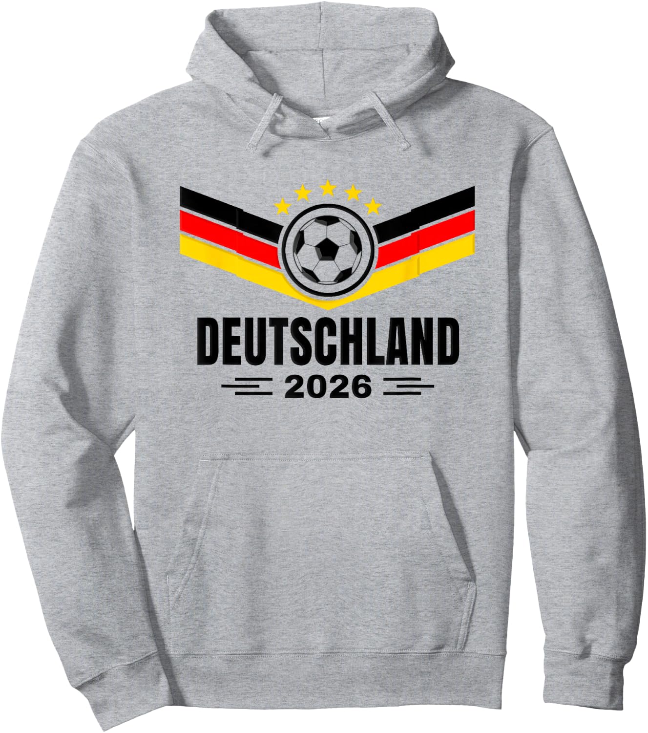 Sports Shirt für Jungen Männer Deutschland 2026 Deutschland Hoodie - Hoodie | Ash