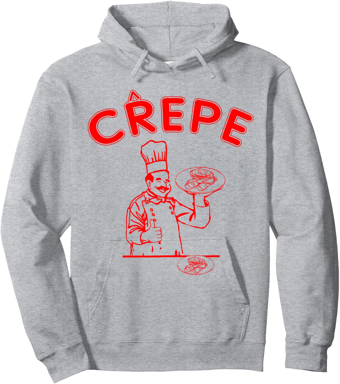 Crepe Crêpes lustig Hoodie - Hoodie | Ash