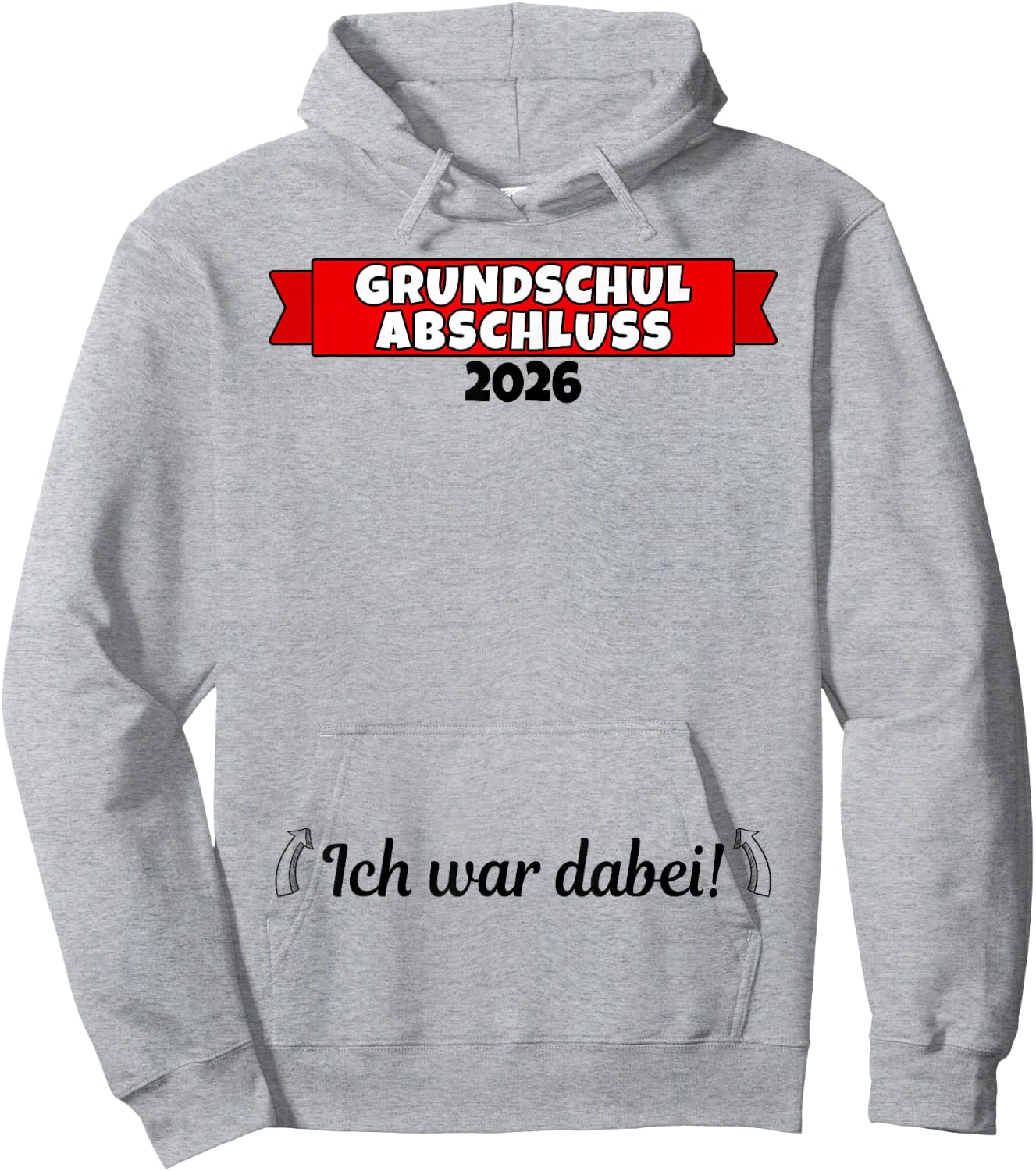 Grundschule Abschluss, Grundschulabschluss 2026 Gästebuch Hoodie - Hoodie | Ash