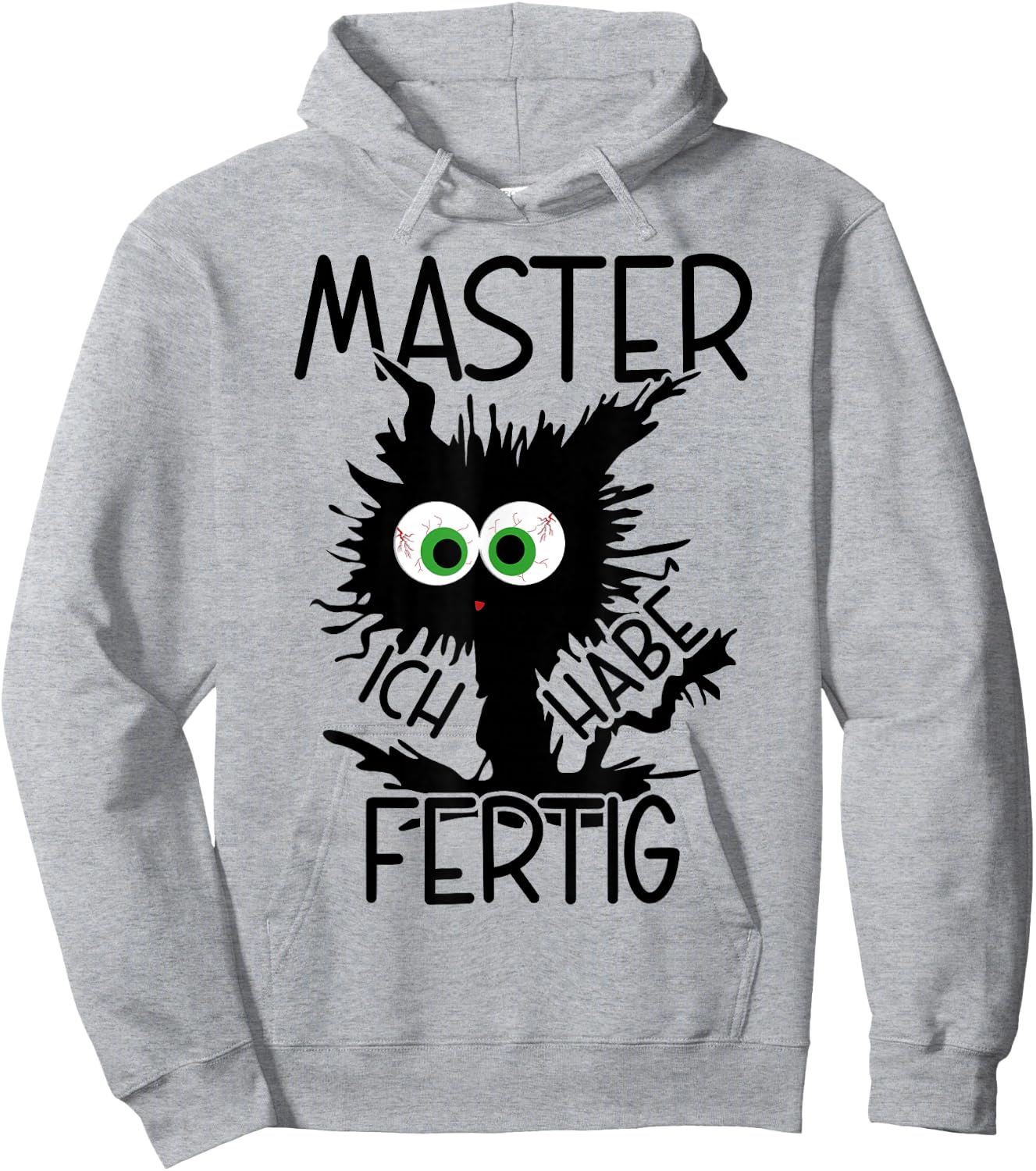 Master Ich Habe Fertig Master 2024 , gray Hoodie - Hoodie | Ash