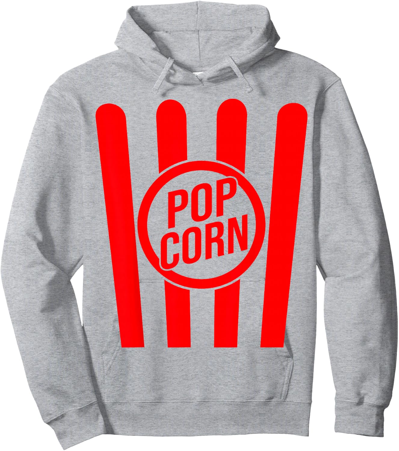 Retro Popcorn Costume for Carnival Fancy Dress , White Hoodie - Hoodie | Ash