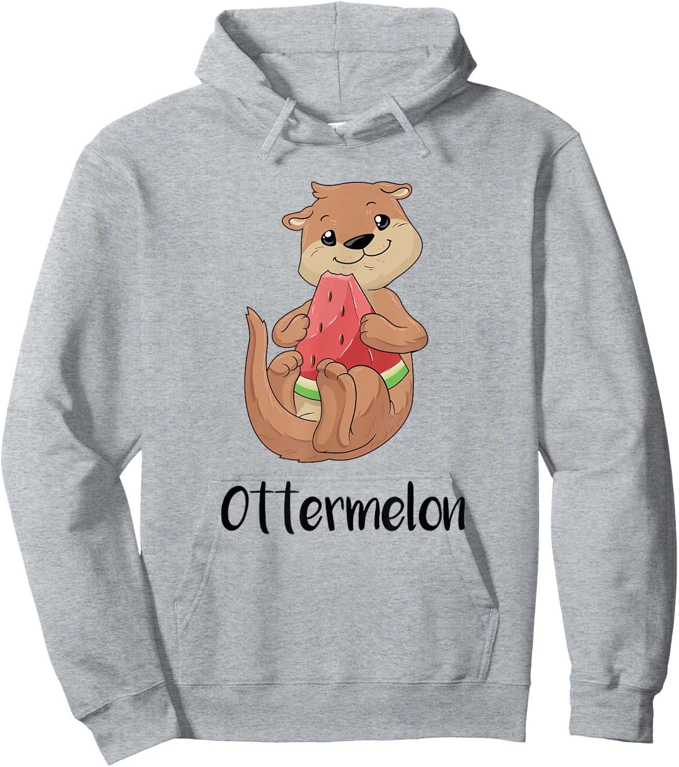Otter Watermelon Summer Girls' Hoodie - Hoodie | Ash