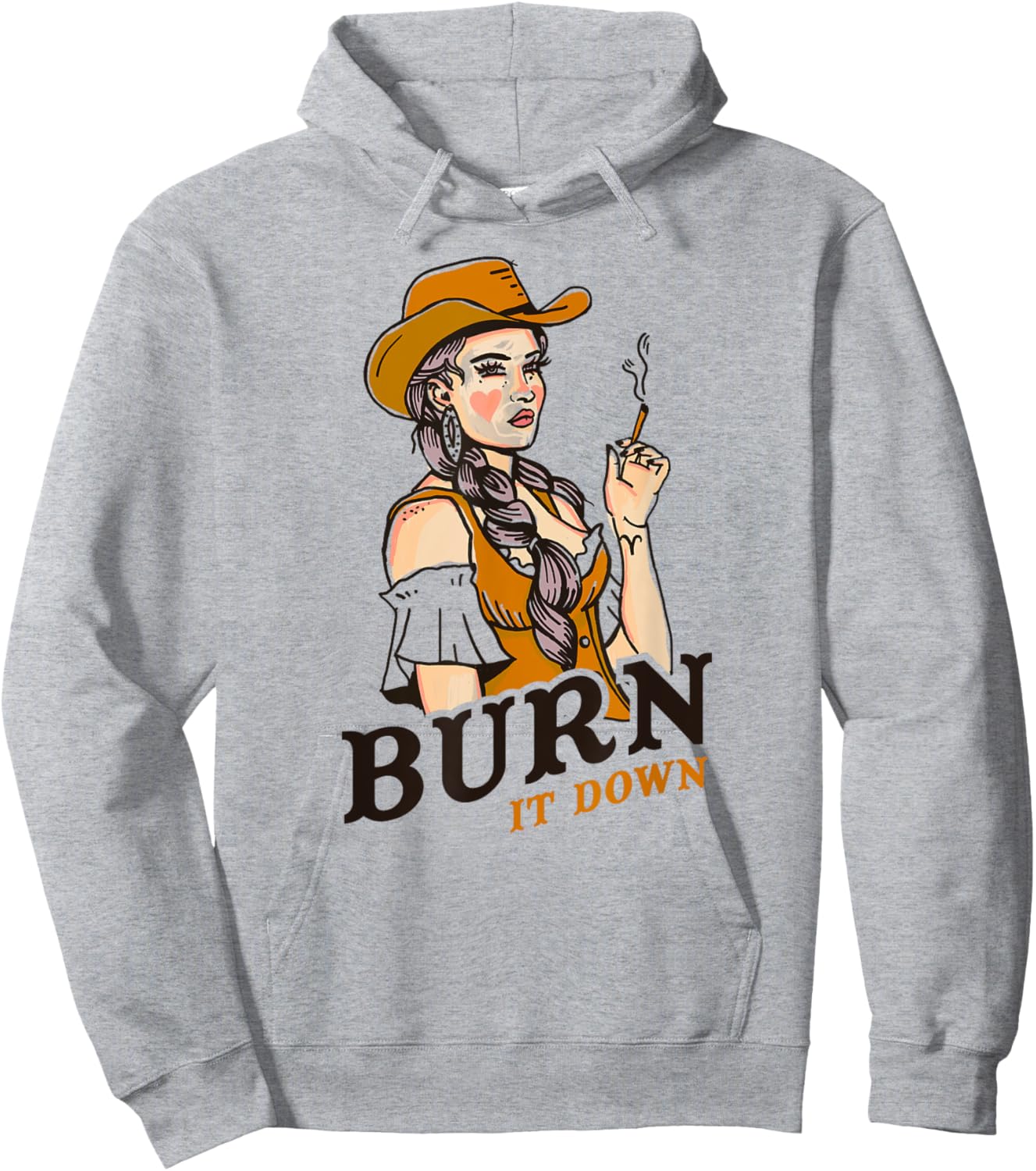 Smash The Patriarchy Feminism Burn It Down Feminist Cowgirl Hoodie - Hoodie | Ash