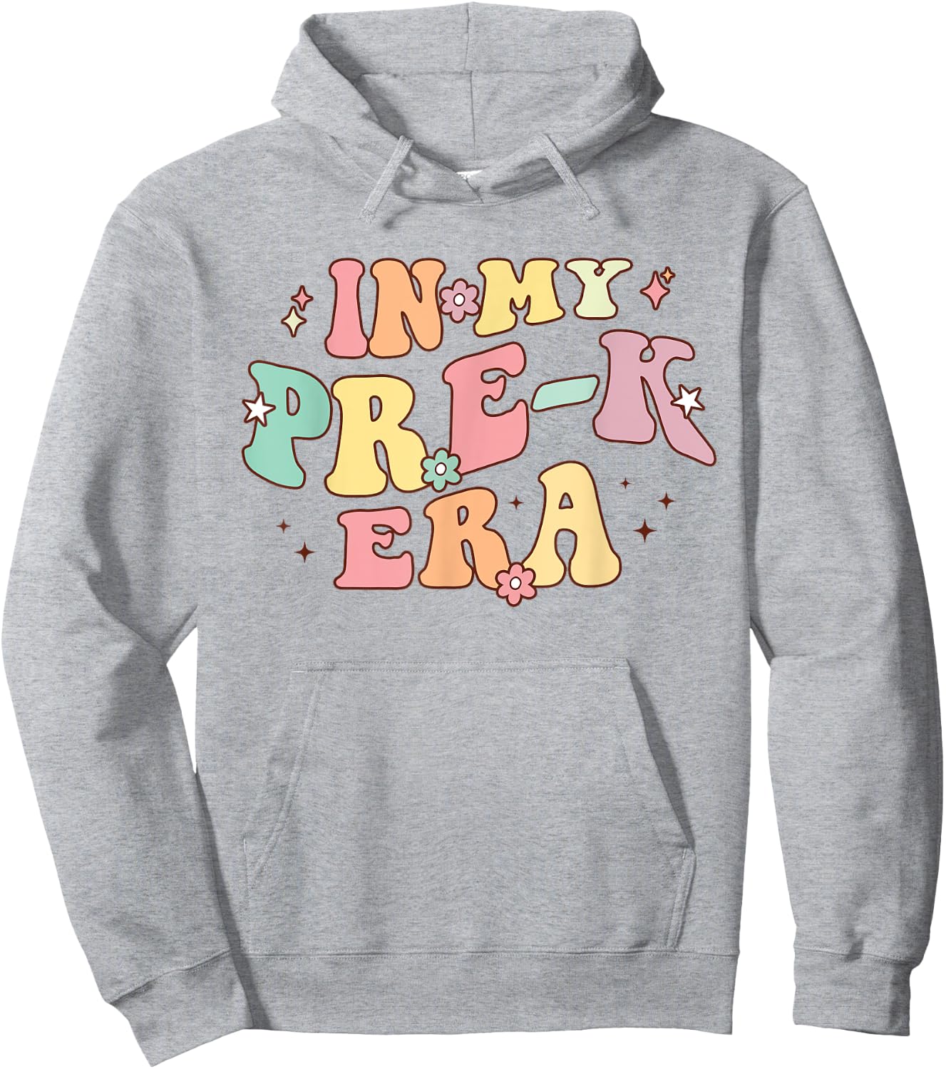 In My Pre-K Era Retro Back To School Groovy Teacher Student Hoodie - Hoodie | Ash