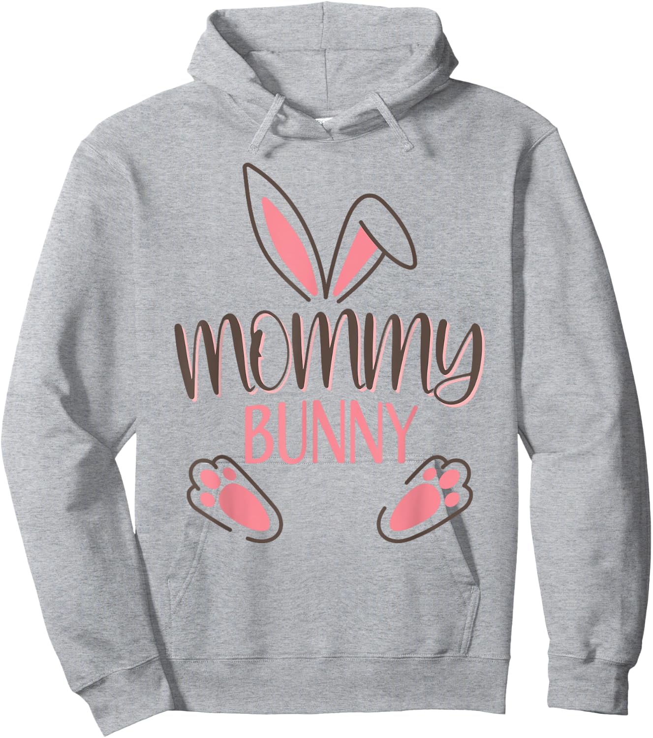 Mommy Bunny Easter Costume Mom Mother Hoodie - Hoodie | Ash