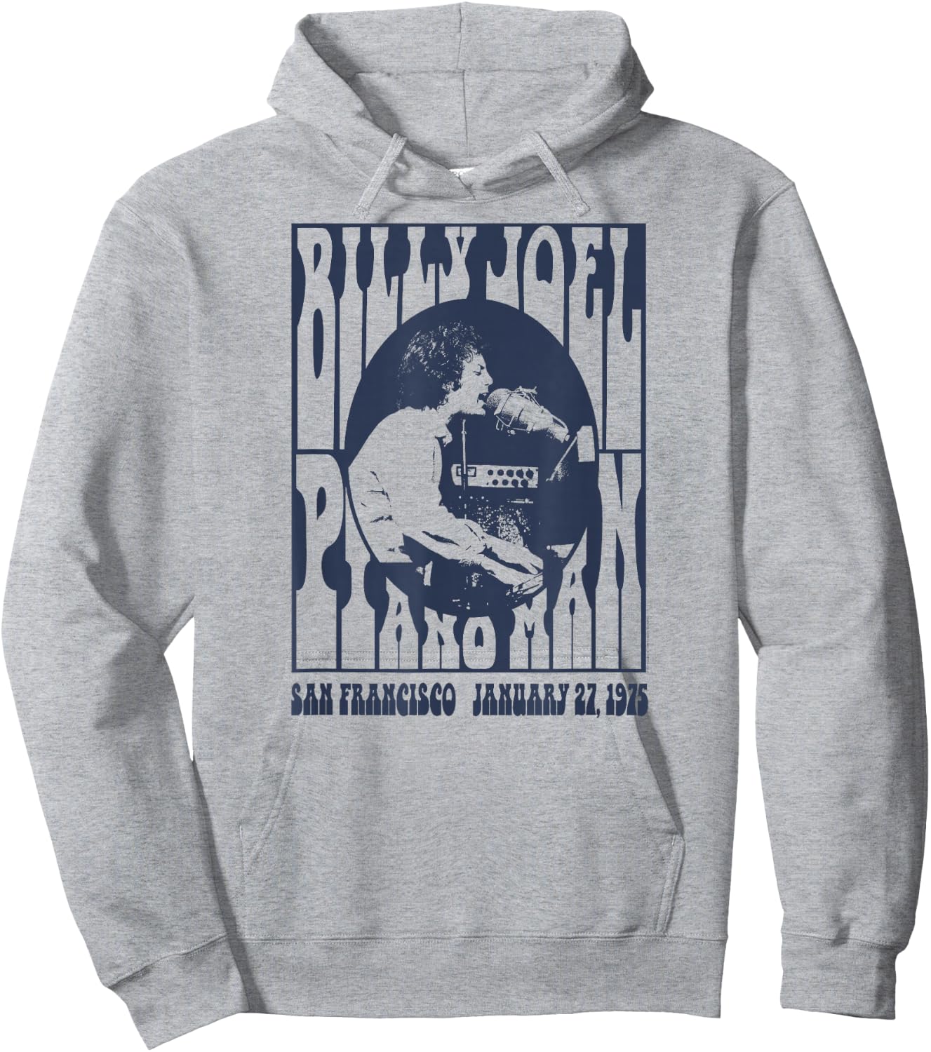 Billy Joel - Piano Man, 1975 Hoodie - Hoodie | Ash
