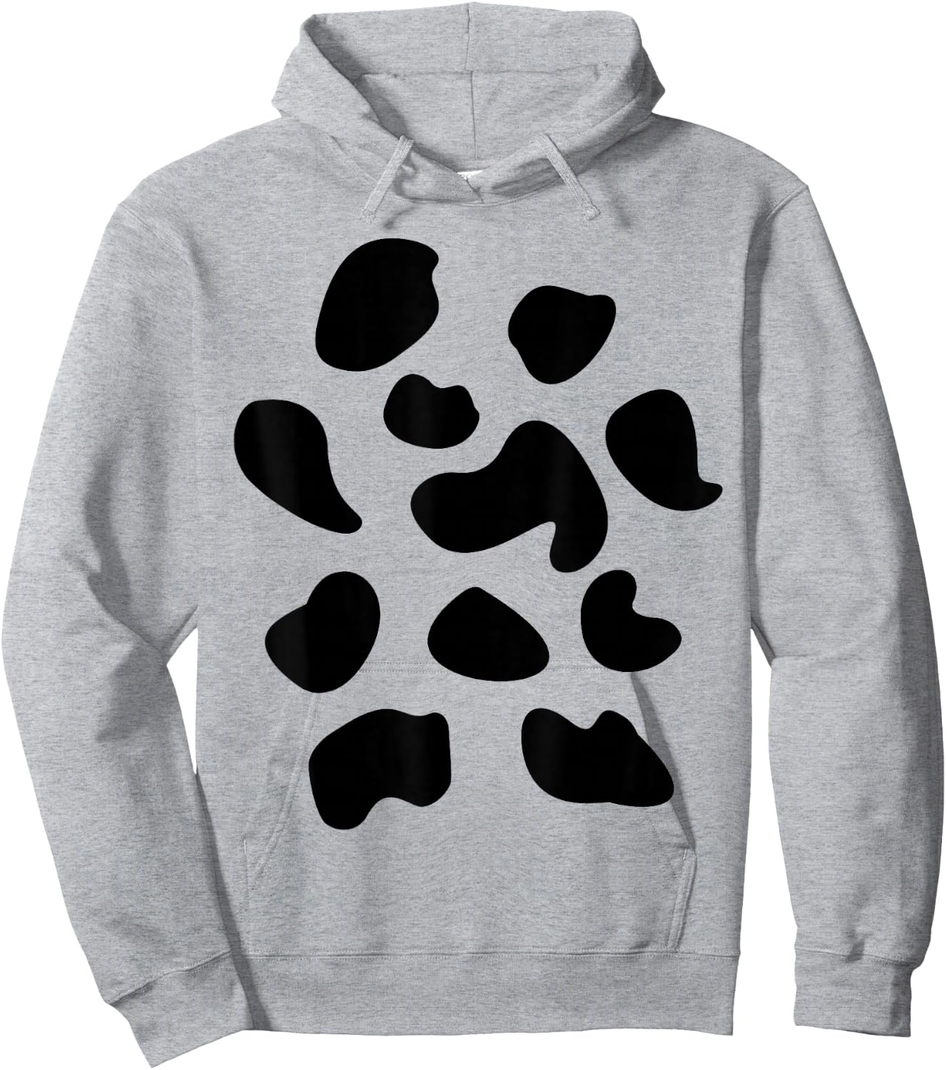 Cow Costume Cow Stain Cow Pattern Fancy Dress Carnival , White Hoodie - Hoodie | Ash