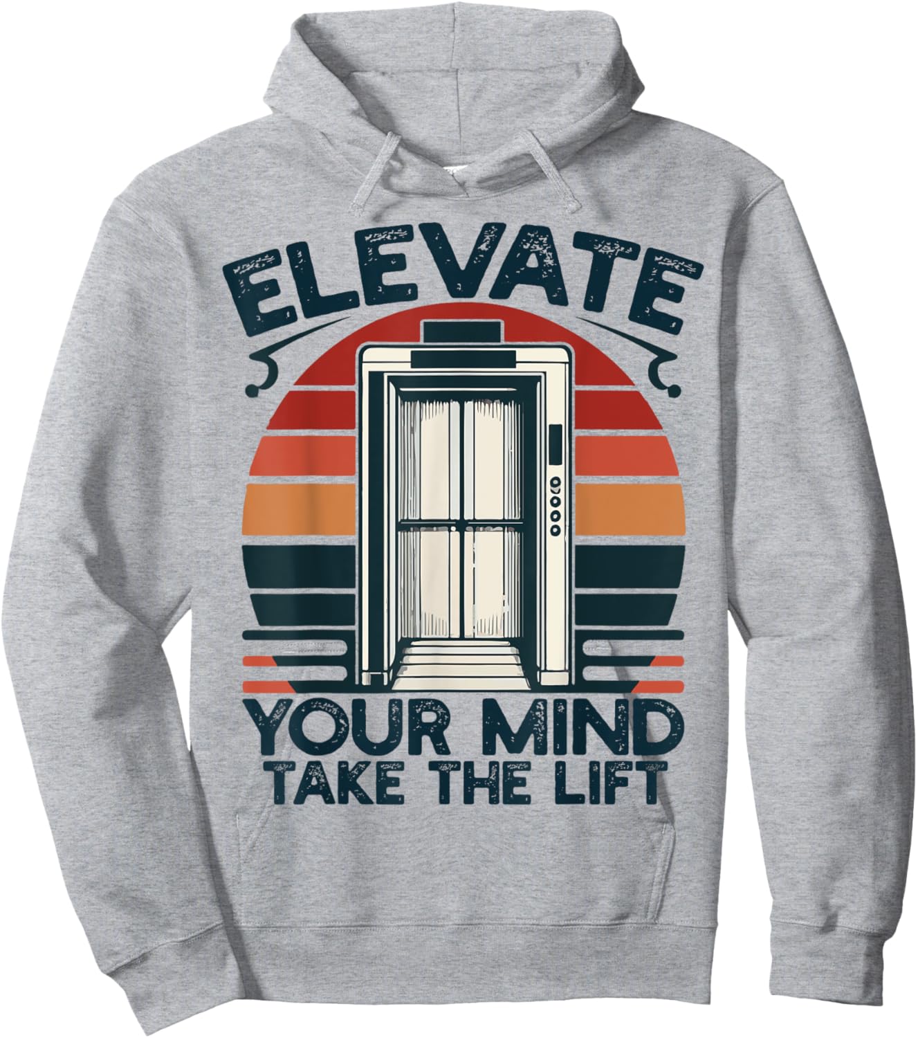 Elevate your mind, take the lift Funny Elevator Mechanic Boy Hoodie - Hoodie | Ash