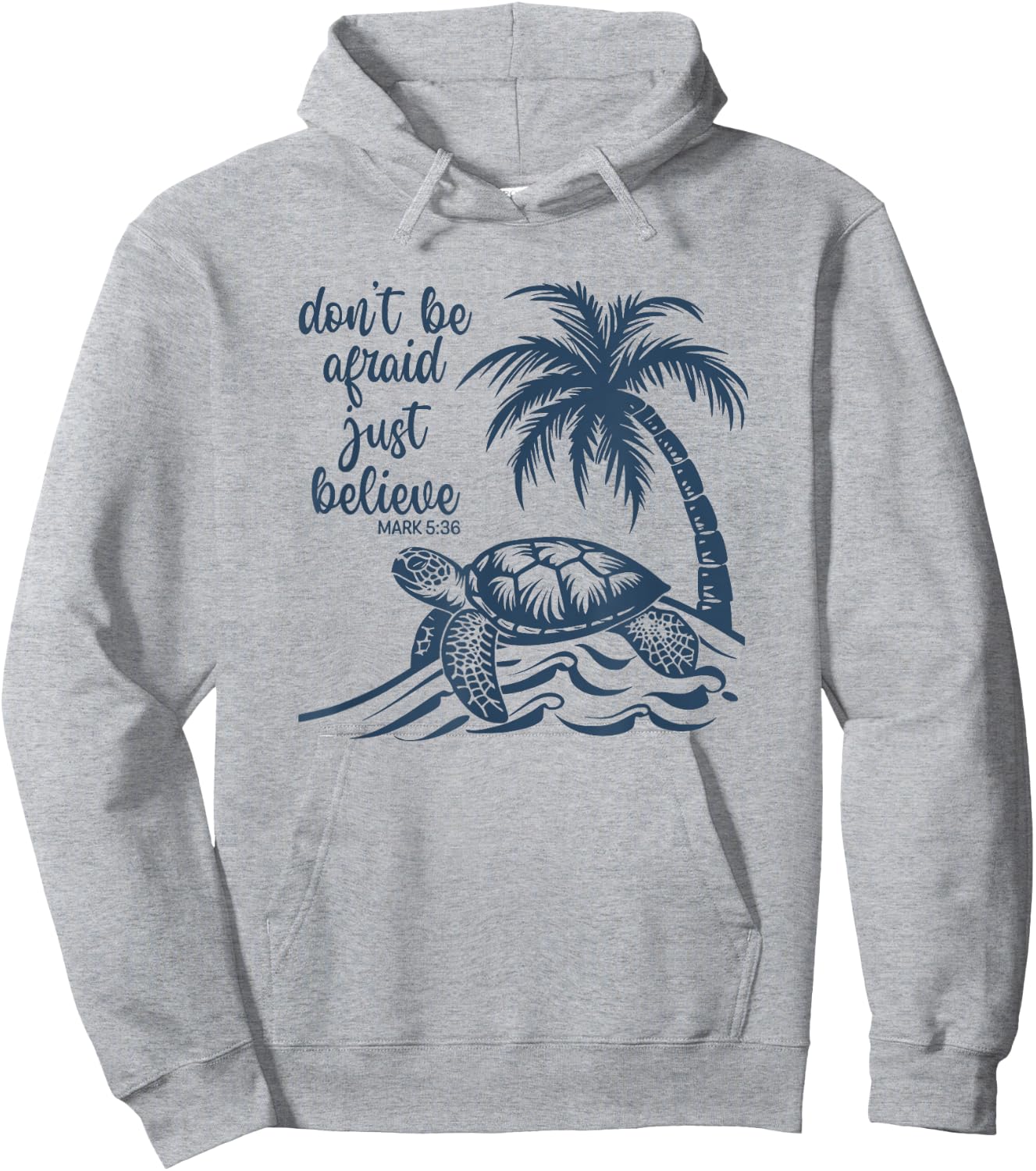 Don't Be Afraid Just Believe Turtle Beach Women Kids Hoodie - Hoodie | Ash