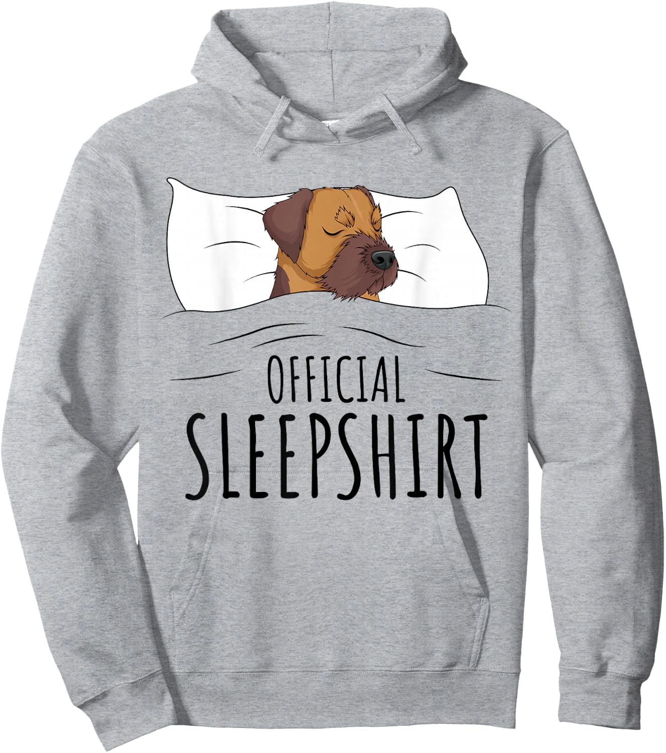 Border Terrier Official Sleepshirt Hoodie - Hoodie | Ash