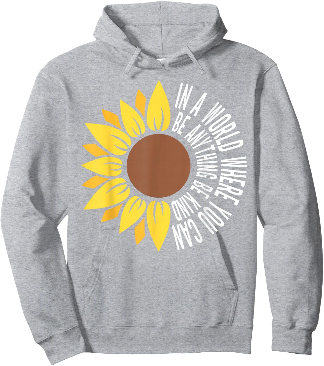 Sunflower Unity Day Orange Anti Bullying Be Kind Unity Day Hoodie - Hoodie | Ash
