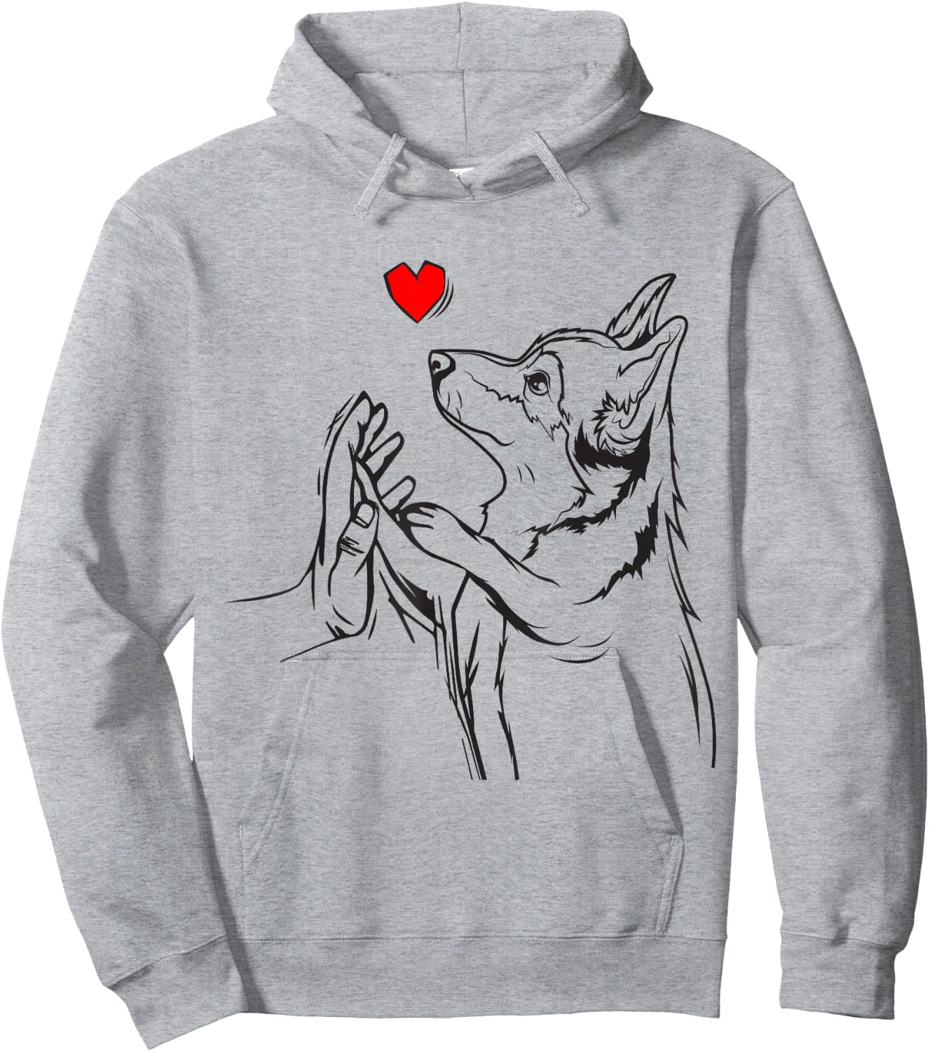 Corgi Love Cute Corgi Dog Girl Hoodie - Hoodie | Ash