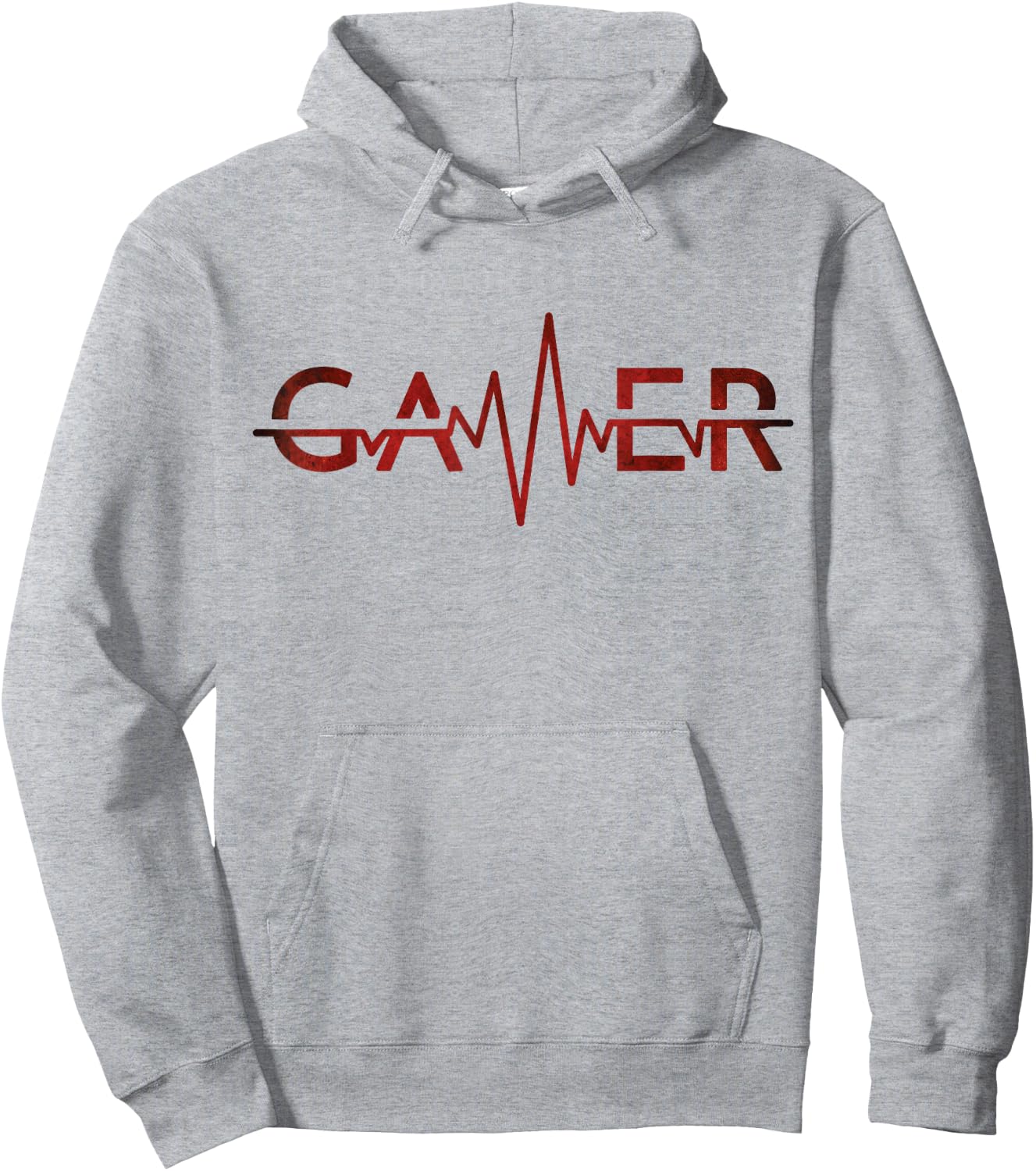 Video Games Players Gamer Heartbeat Hoodie - Hoodie | Ash