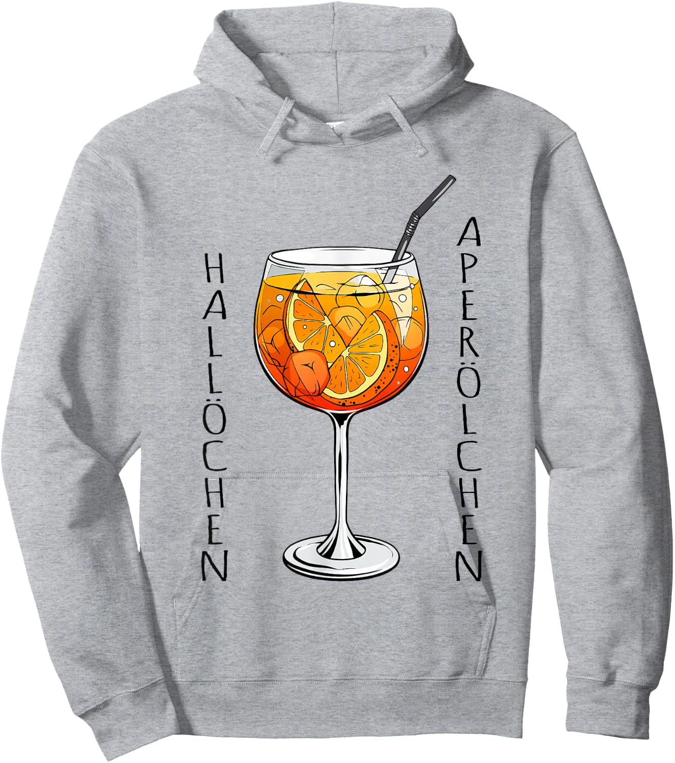Hallöchen Aperölchen Funny Spritz Fan Aperoliker , White Hoodie - Hoodie | Ash