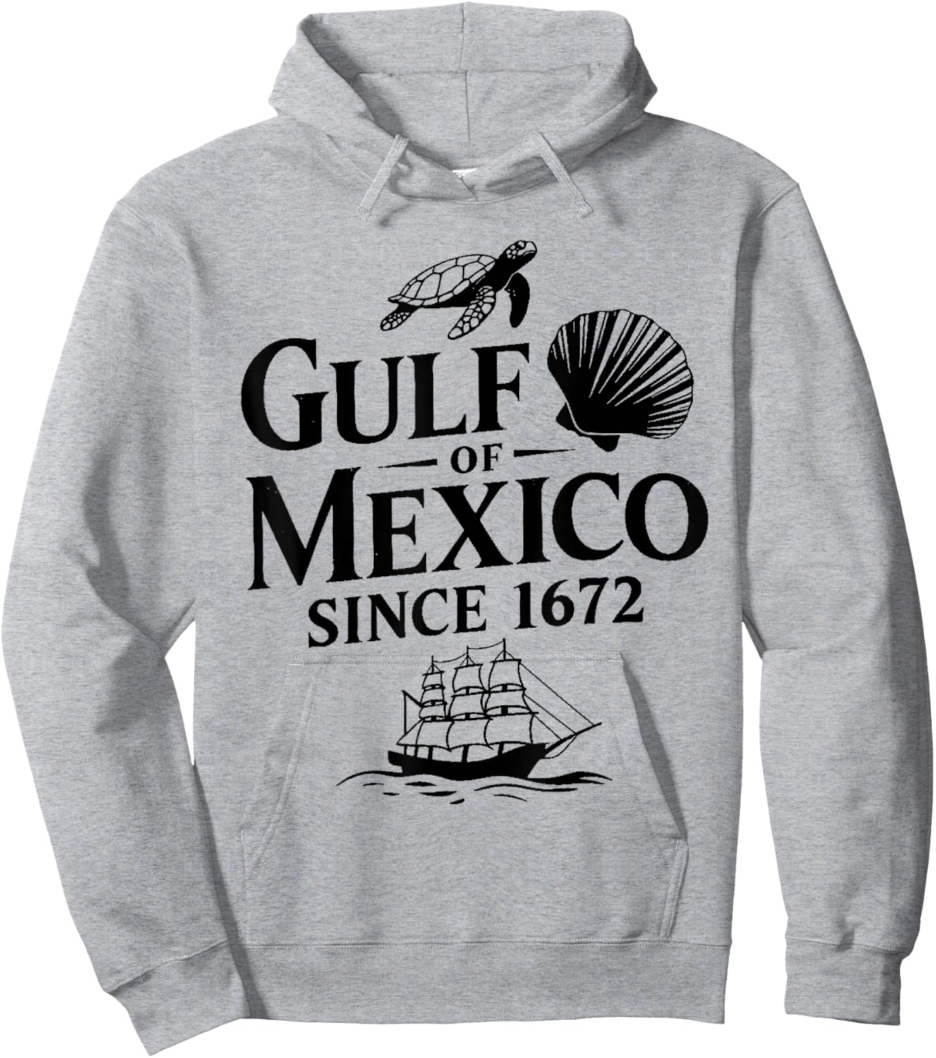Gulf of Mexico since 1672 - Retro Gulf Mexico Forever , white, S Hoodie - Hoodie | Ash