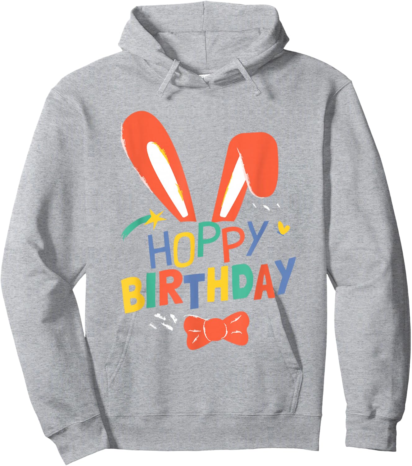 Hoppy Birthday Happy Easter Birthday Hoodie - Hoodie | Ash