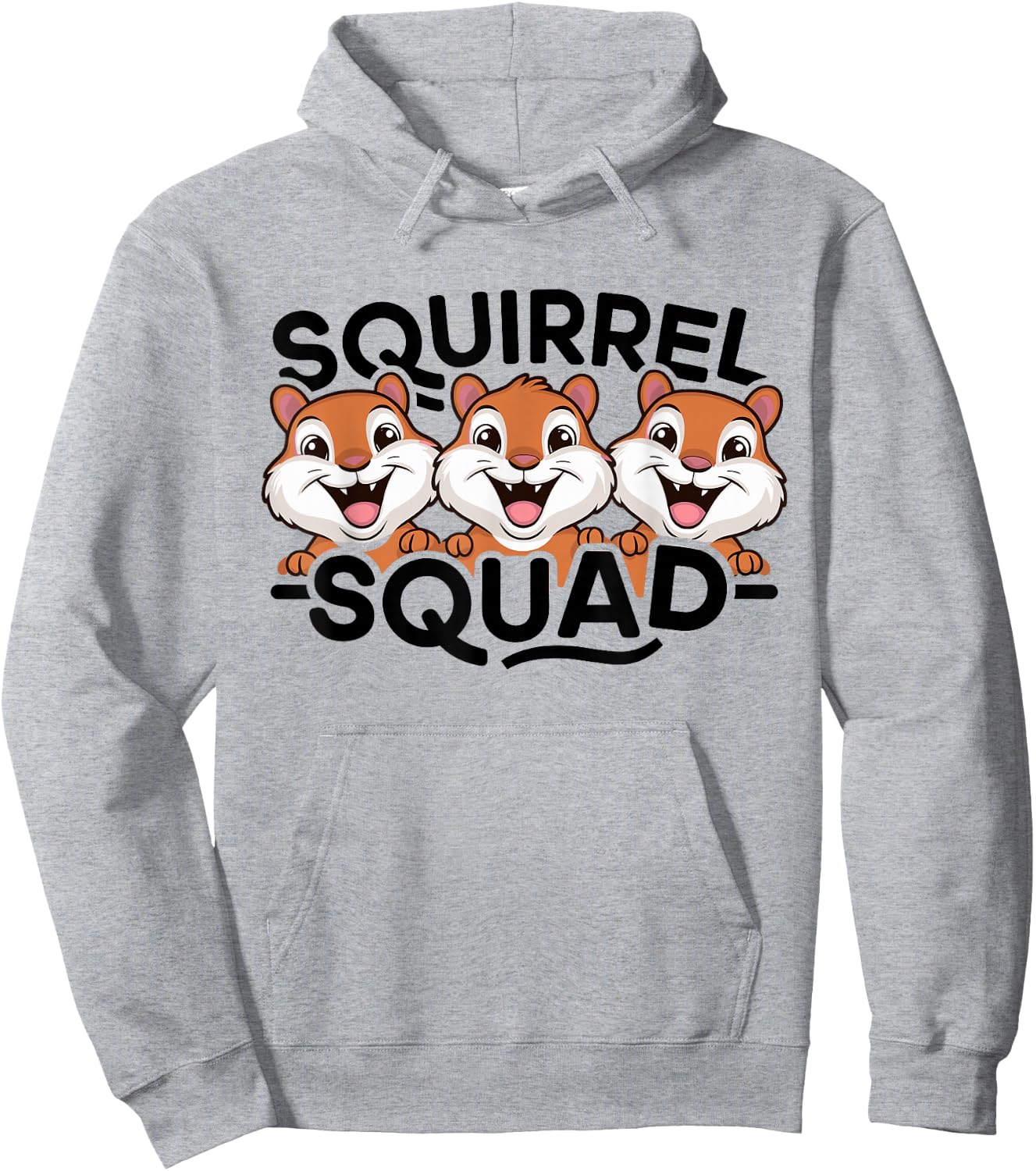 Squirrel Squad Design for Squirrel Lover Stuff Cool Squirrel Hoodie - Hoodie | Ash