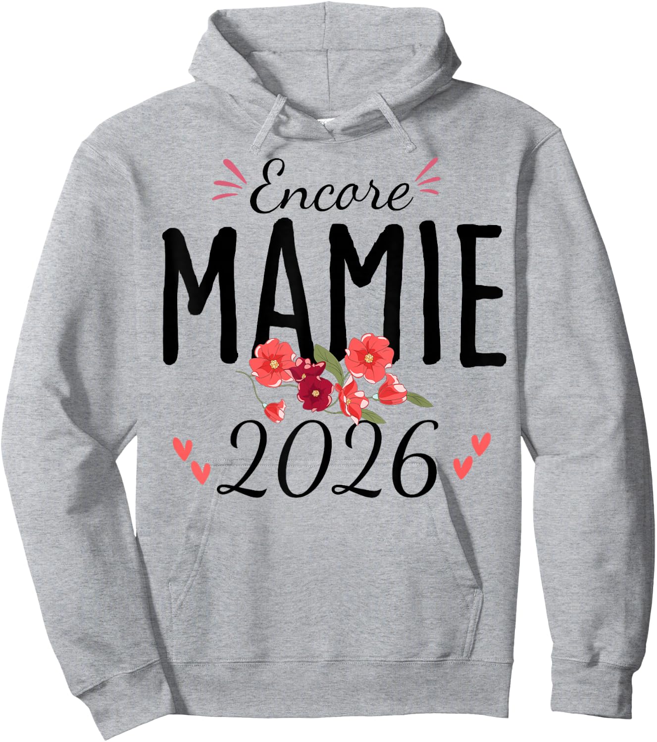 Encore Granny 2026 Announcement Pregnancy Grandmother Hoodie - Hoodie | Ash