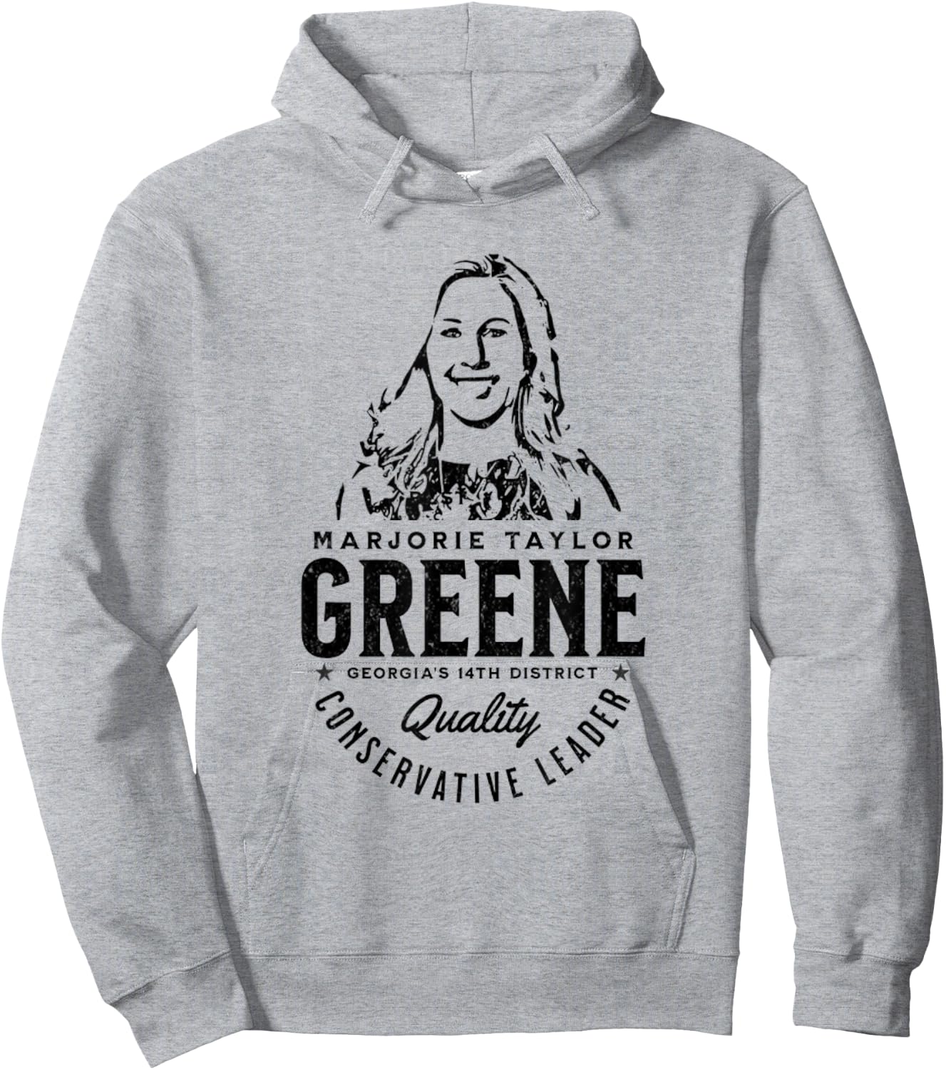 Marjorie Taylor Greene MTG Quality Conservative Leader Hoodie - Hoodie | Ash