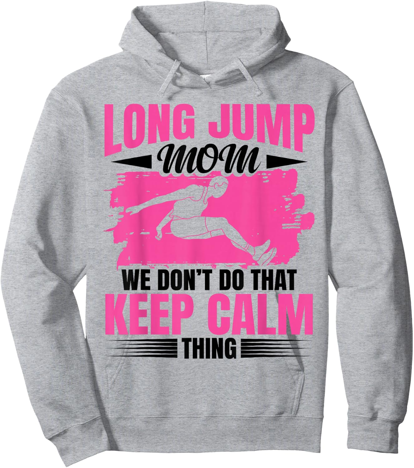 Long Jumper Spikes Track and Field Shoes Long Jump Athlete Hoodie - Hoodie | Ash