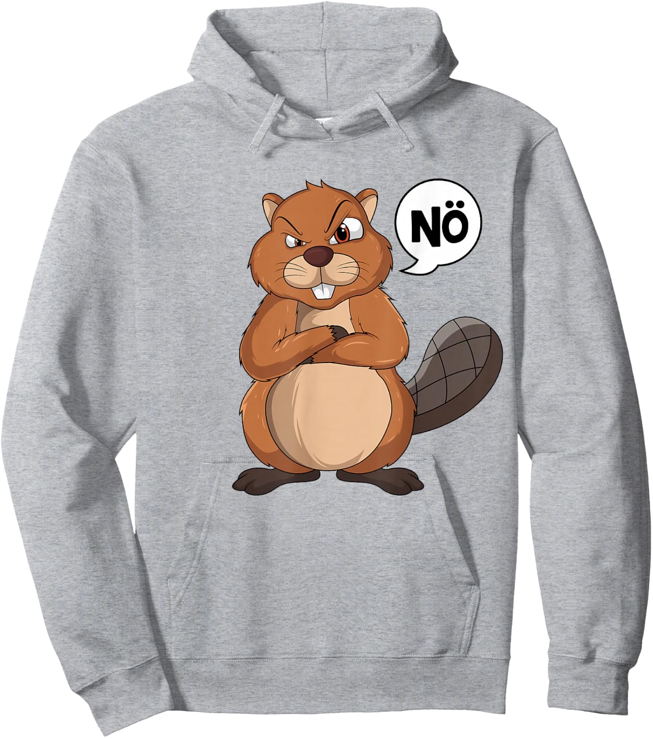 Biber Nö Kinder Jungen Mädchen Hoodie - Hoodie | Ash