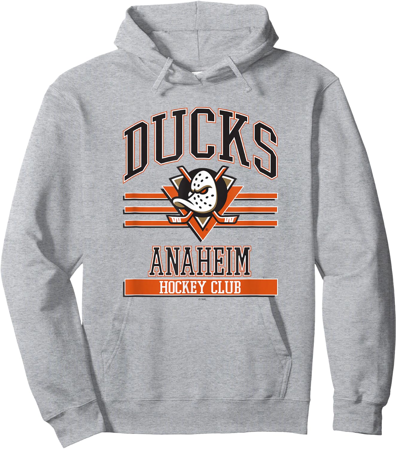 Anaheim Ducks Hockey Club Gray Officially Licensed Hoodie - Hoodie | Ash