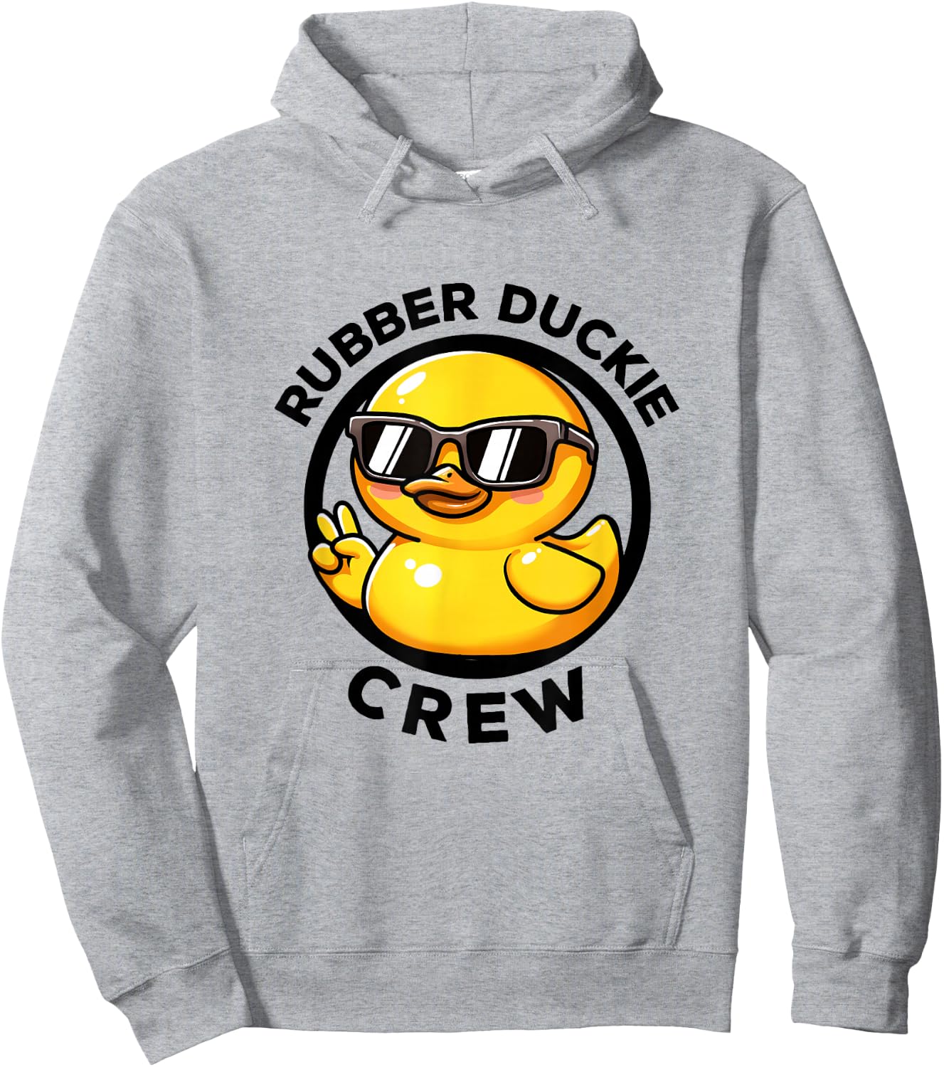 Rubber Duckie Crew I Love Ducks Lovers Funny Rubber Duck Hoodie - Hoodie | Ash