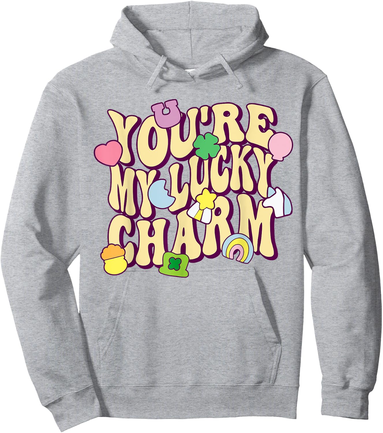 Groovy You're My Lucky Charm Feeling Lucky St.Patrick' Day Hoodie - Hoodie | Ash