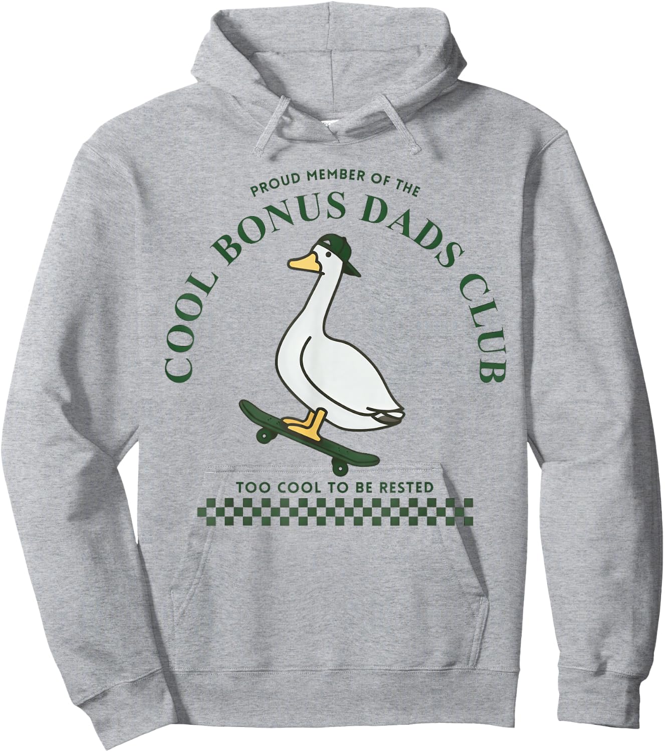 Step Dad, Cool Bonus Dads Club, Father's Day Hoodie - Hoodie | Ash