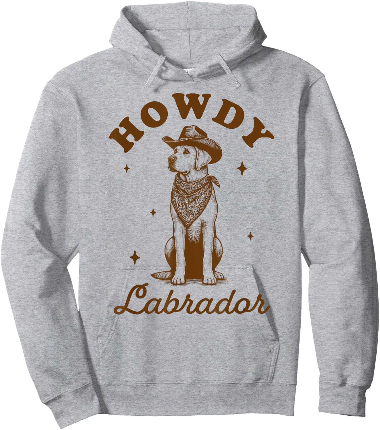 Labrador Lover Lab Mom Country Western Life Howdy Labrador Hoodie - Hoodie | Ash