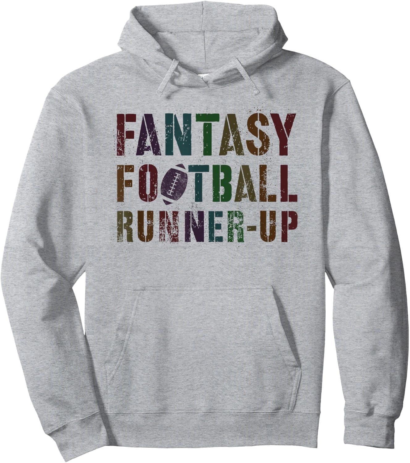 Classic Fantasy Football Runners-Up for Husband, Newcomer, Commish Hoodie - Hoodie | Ash