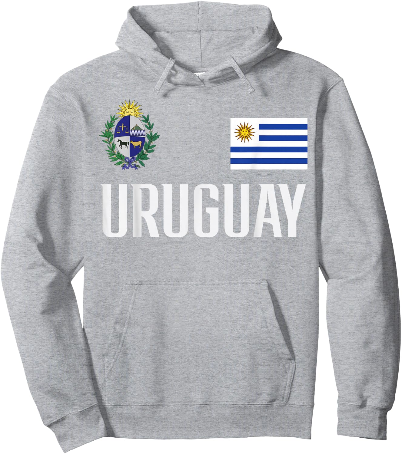 Uruguay Flag Uruguayan Football Soccer Fan Men Women Kids Hoodie - Hoodie | Ash