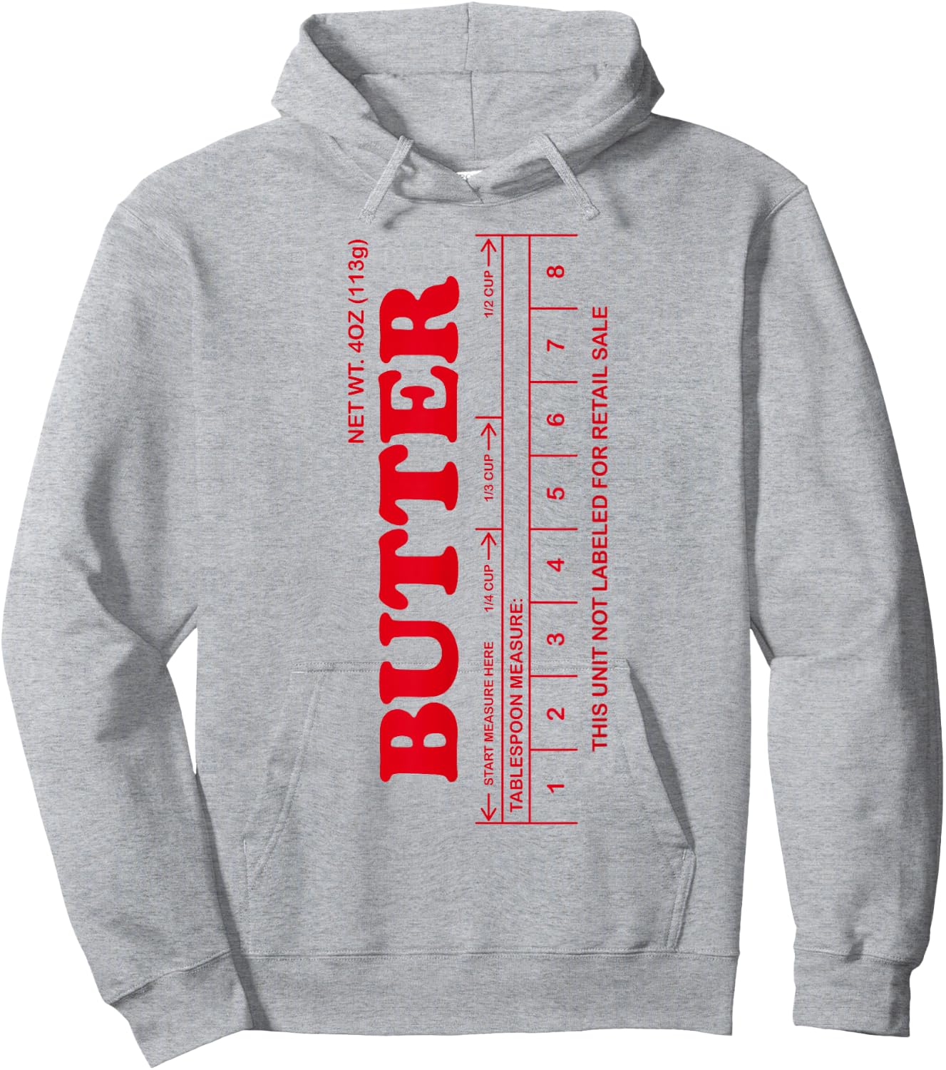 Butter Stick - Red funny Hoodie - Hoodie | Ash