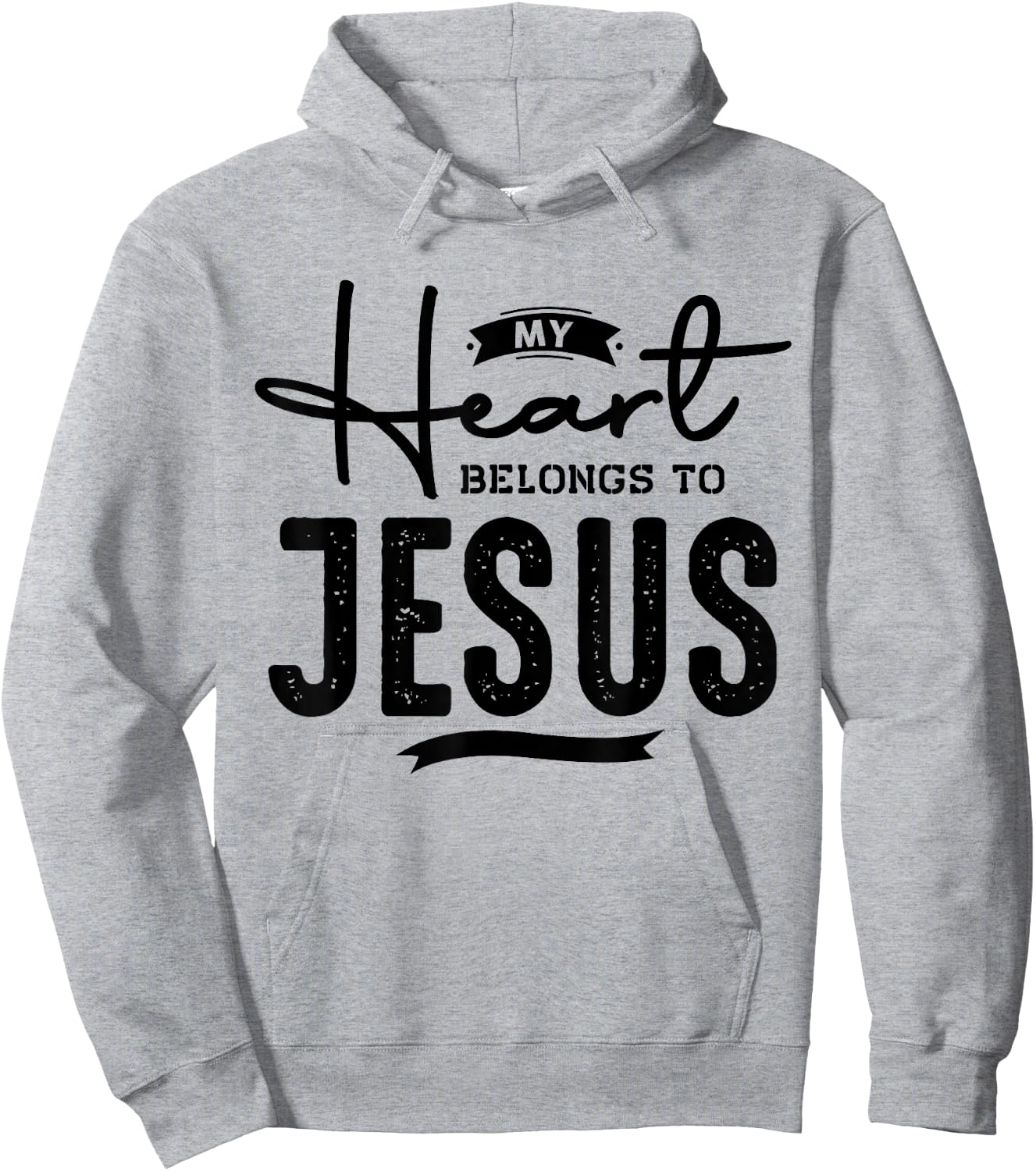 My Heart Belong To Jesus Hoodie - Hoodie | Ash