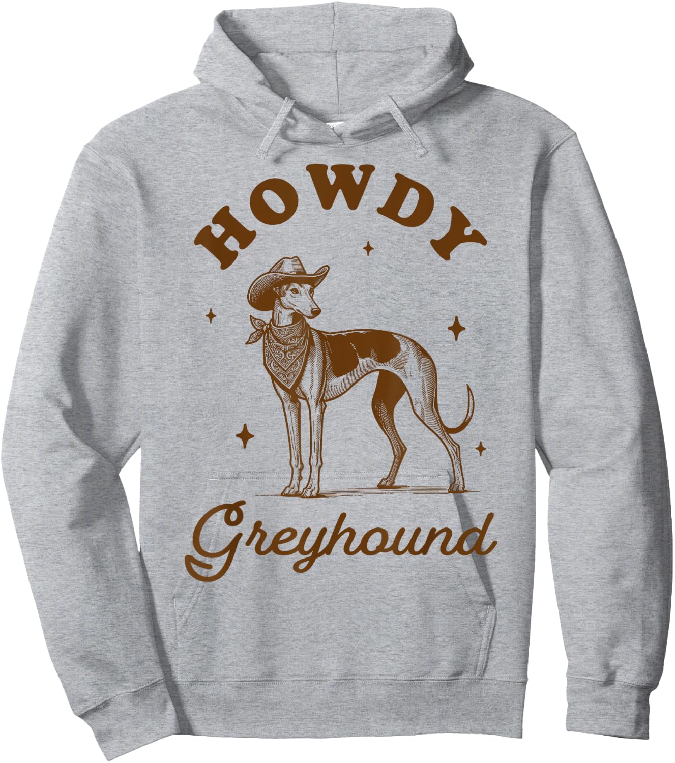 Greyhound Mom Greyhound Lover Western Life Howdy Greyhound Hoodie - Hoodie | Ash