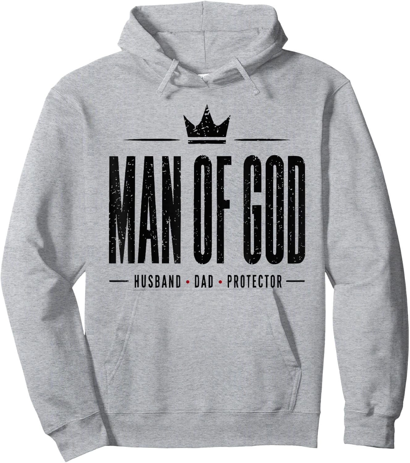 Man of God Father's Day Men Husband Dad Protector Hoodie - Hoodie | Ash