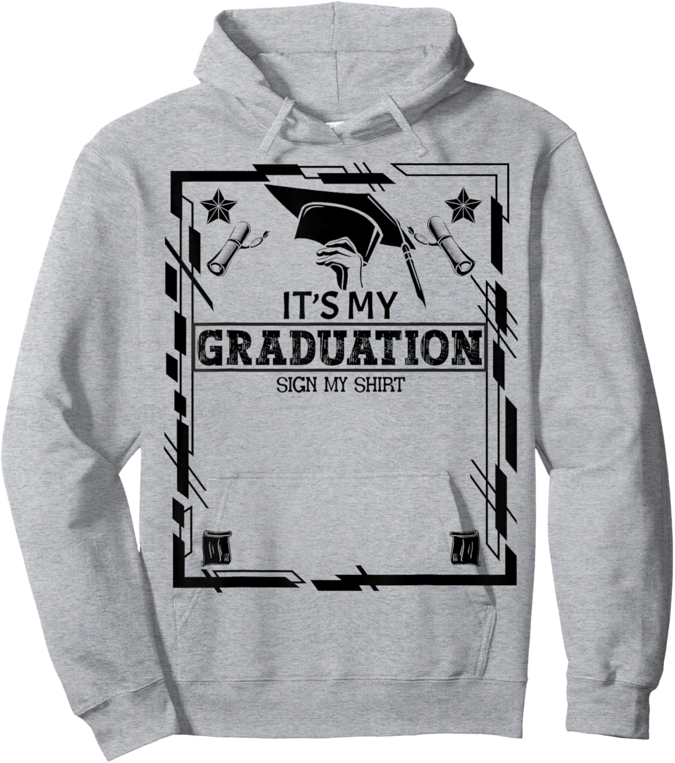 It's My Graduation Sign My Shirt School Graduation Grad 2024 Hoodie - Hoodie | Ash