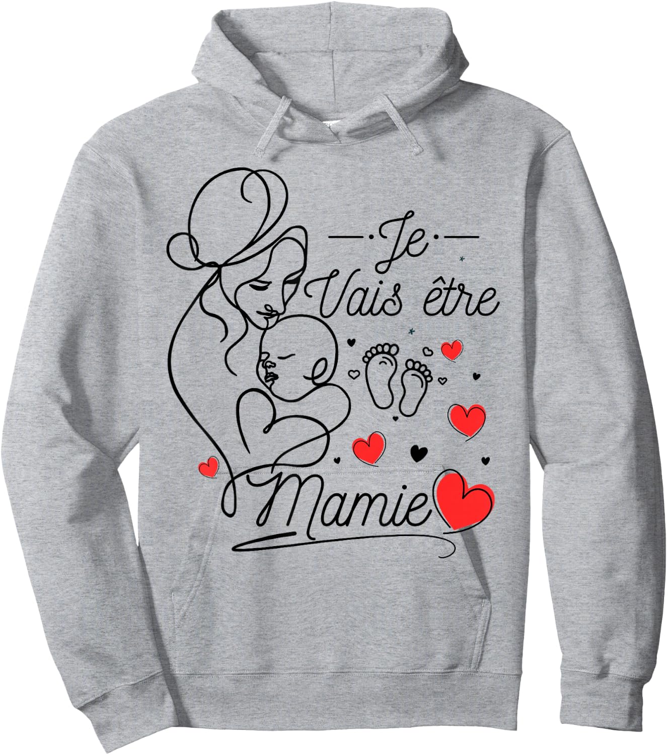Future Granny 2025 Gift Announcement Pregnancy Grandma , white, S Hoodie - Hoodie | Ash