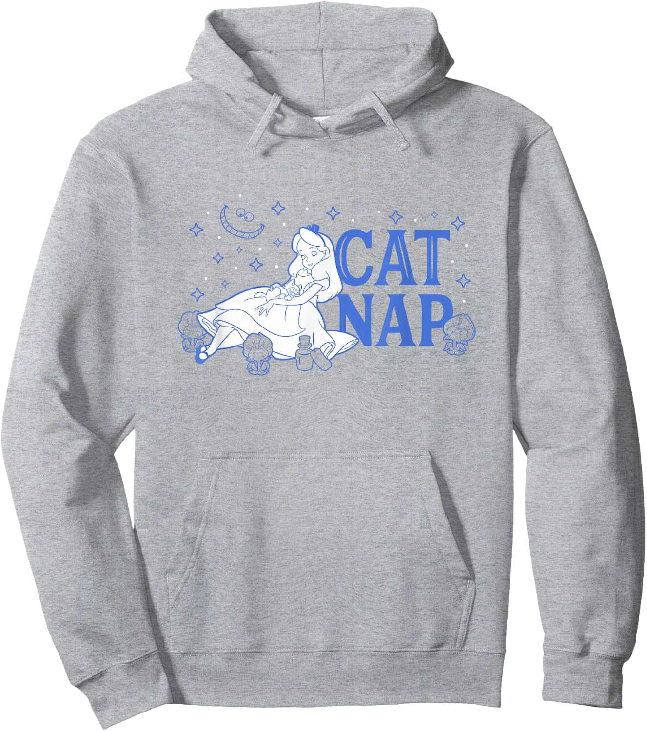 Disney Alice in Wonderland Cat Nap Surrounded by Pansies Hoodie - Hoodie | Ash