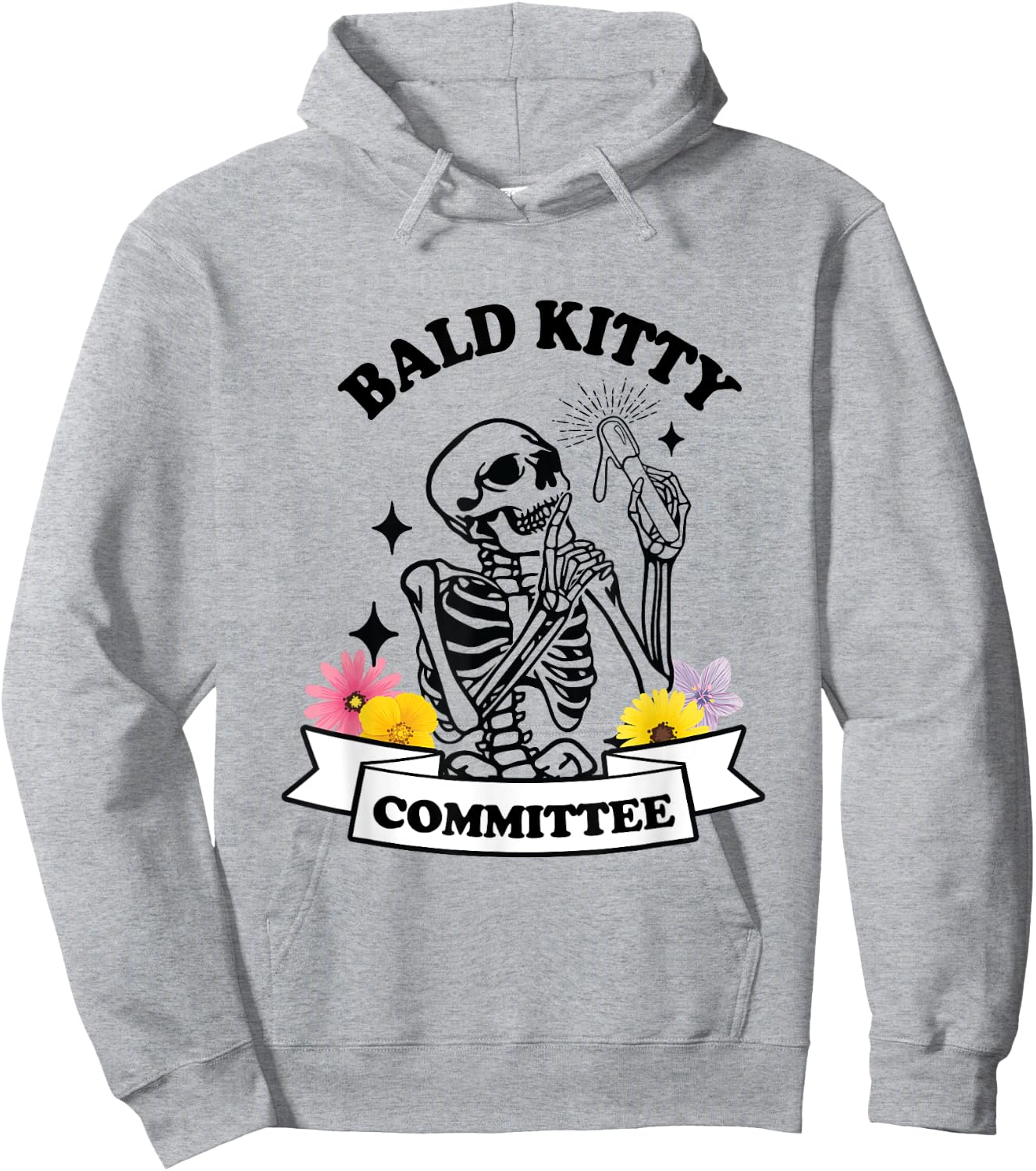 Bald Kitty Committee Waxer Esthetician Brazilian Waxing Hoodie - Hoodie | Ash