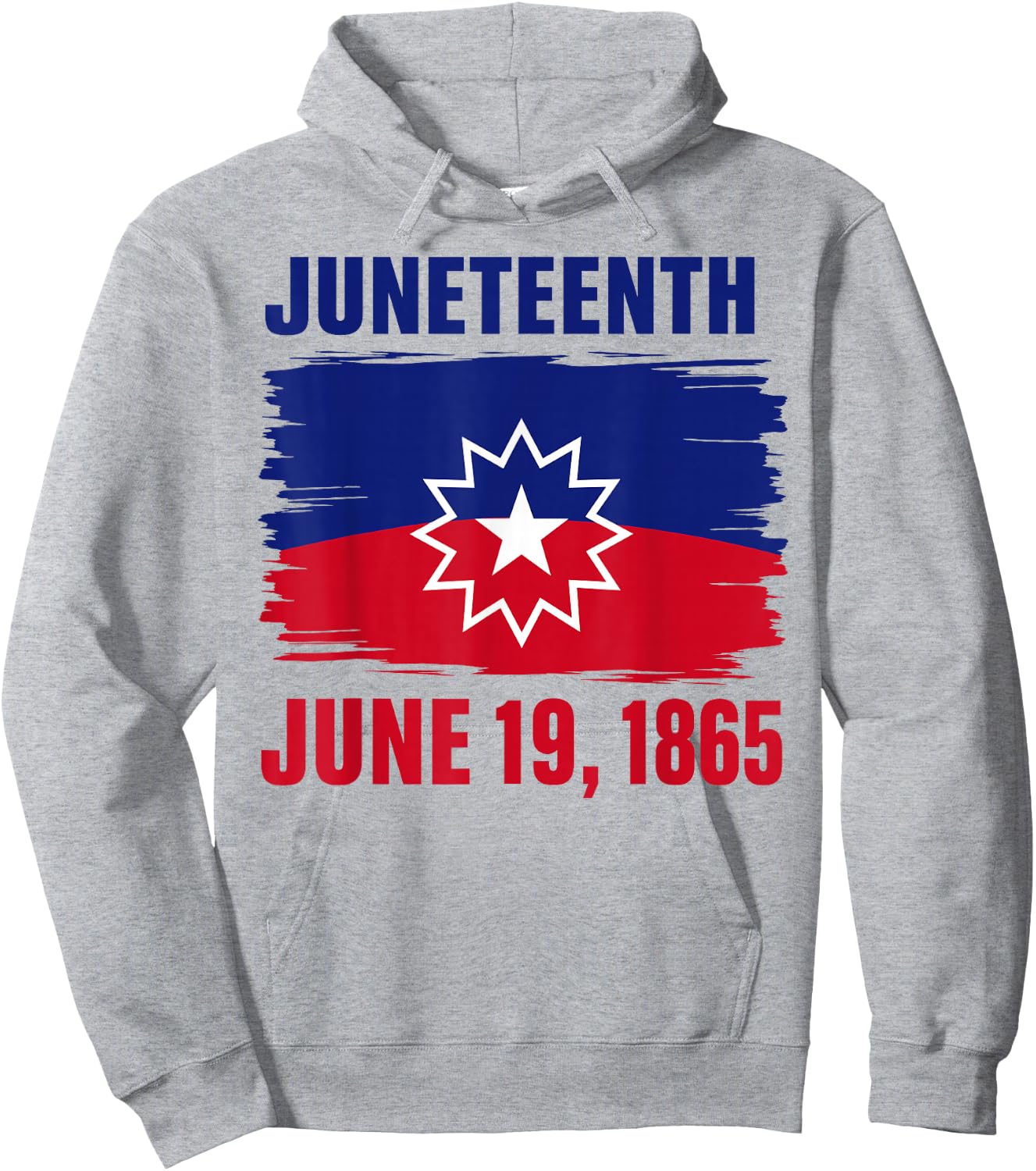 Juneteenth Flag Red White Blue Meaning Black History Freedom Hoodie - Hoodie | Ash
