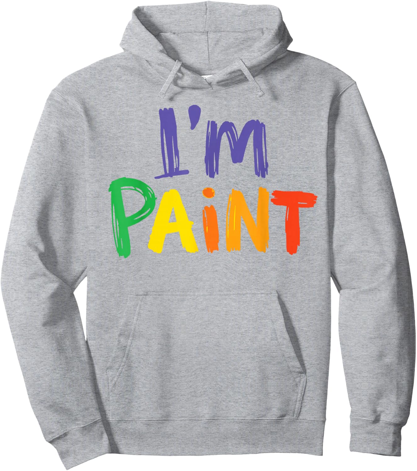 I Heart Love To Finger Paint I'm Paint Cute Couple Valentine Hoodie - Hoodie | Ash