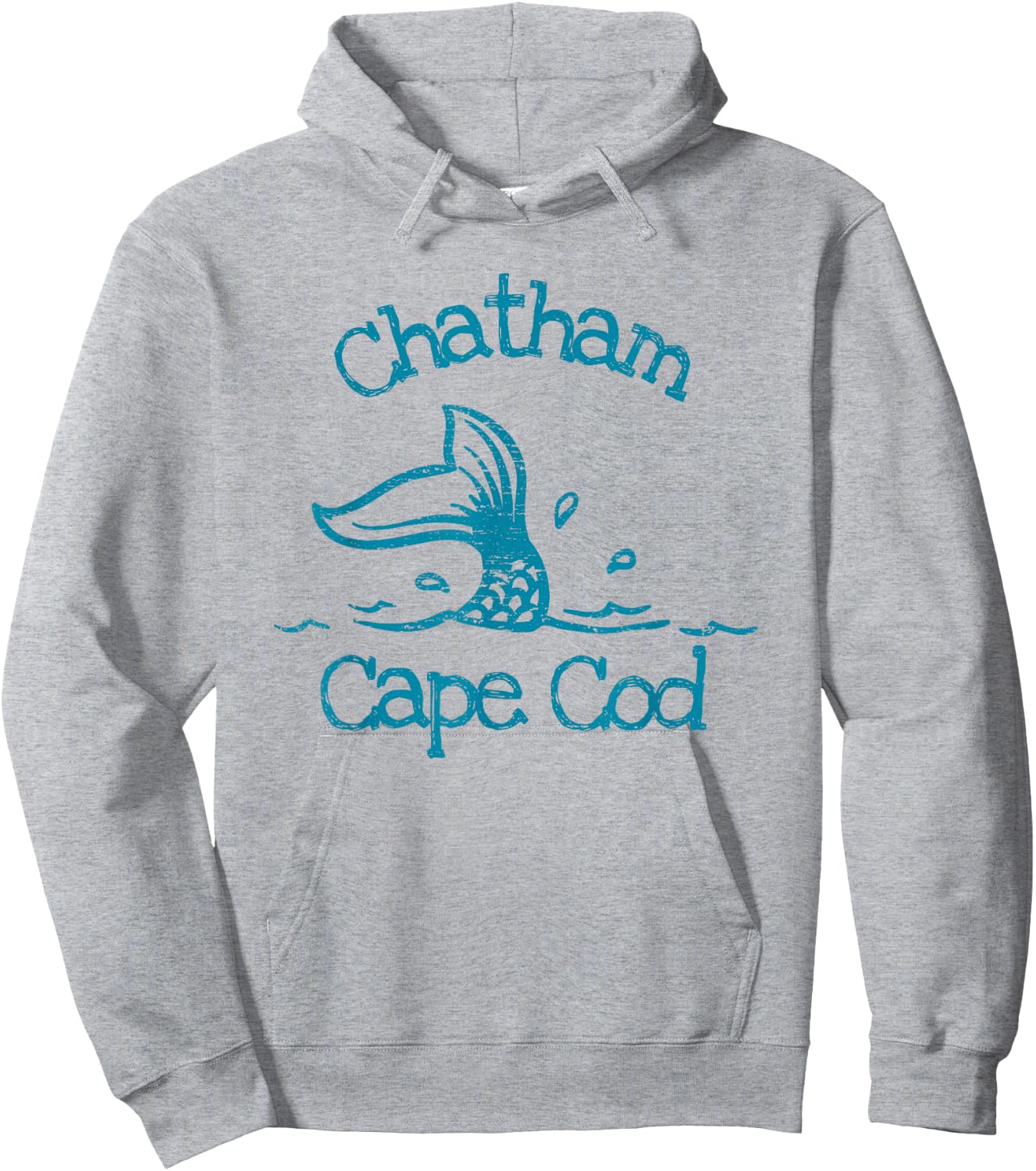 Chatham Cape Cod Mermaid Fish Tail Beach Fishing Seashore Hoodie - Hoodie | Ash