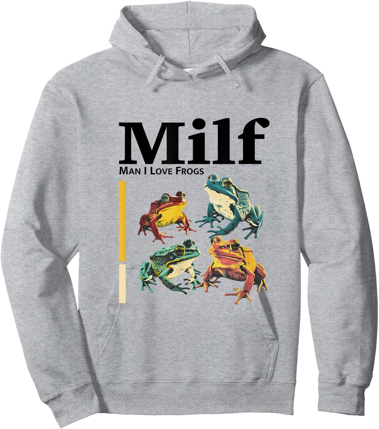 MILF - Funny Man I Love Frogs , white, S Hoodie - Hoodie | Ash