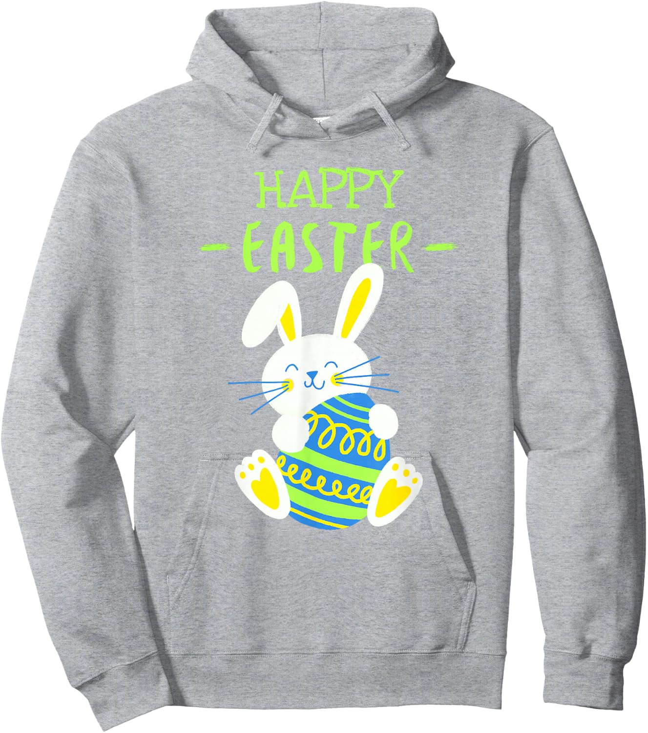 Children's Toddler Boys Easter Shirt Funny Easter Shirts Rabbit Easter , blue Hoodie - Hoodie | Ash