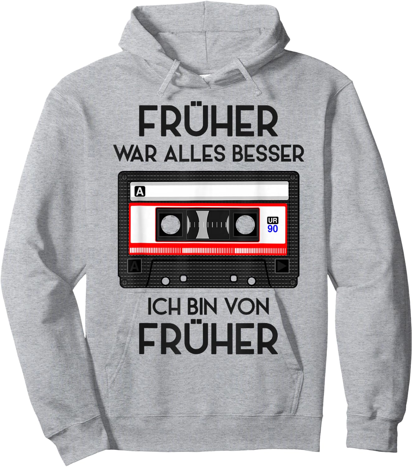 Retro Cassette 80s 90s Party 90s Costume Fancy Dress , White Hoodie - Hoodie | Ash