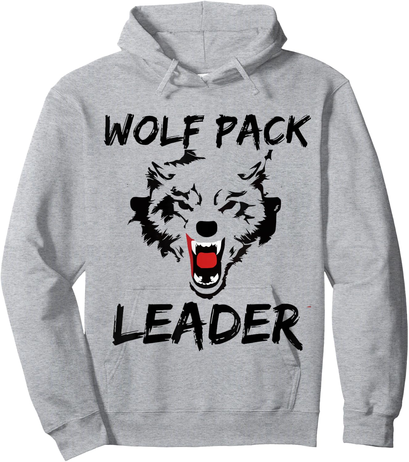 Funny Wolf Pack Leader Novelty Gift Men Women Kids Hoodie - Hoodie | Ash